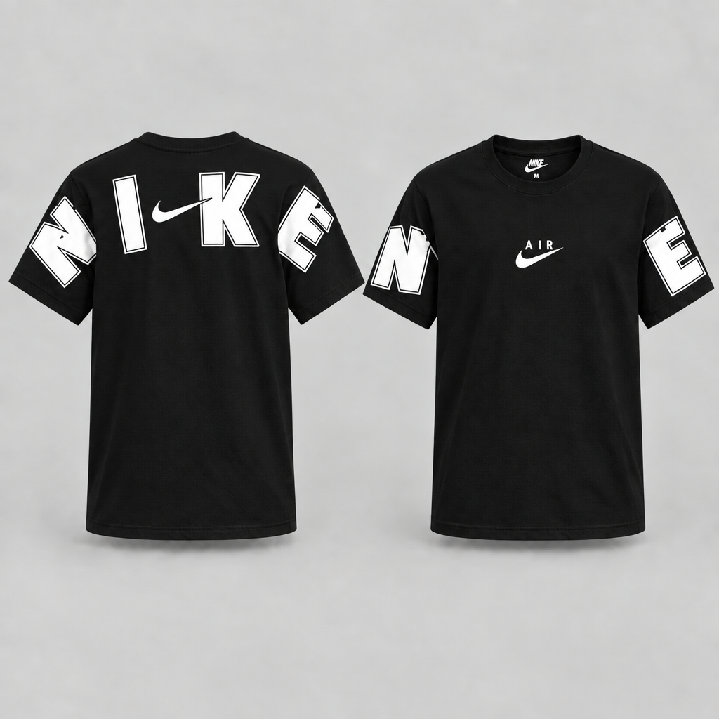 Oversized wraparound Air logo T-shirt with a relaxed fit and bold back graphic.