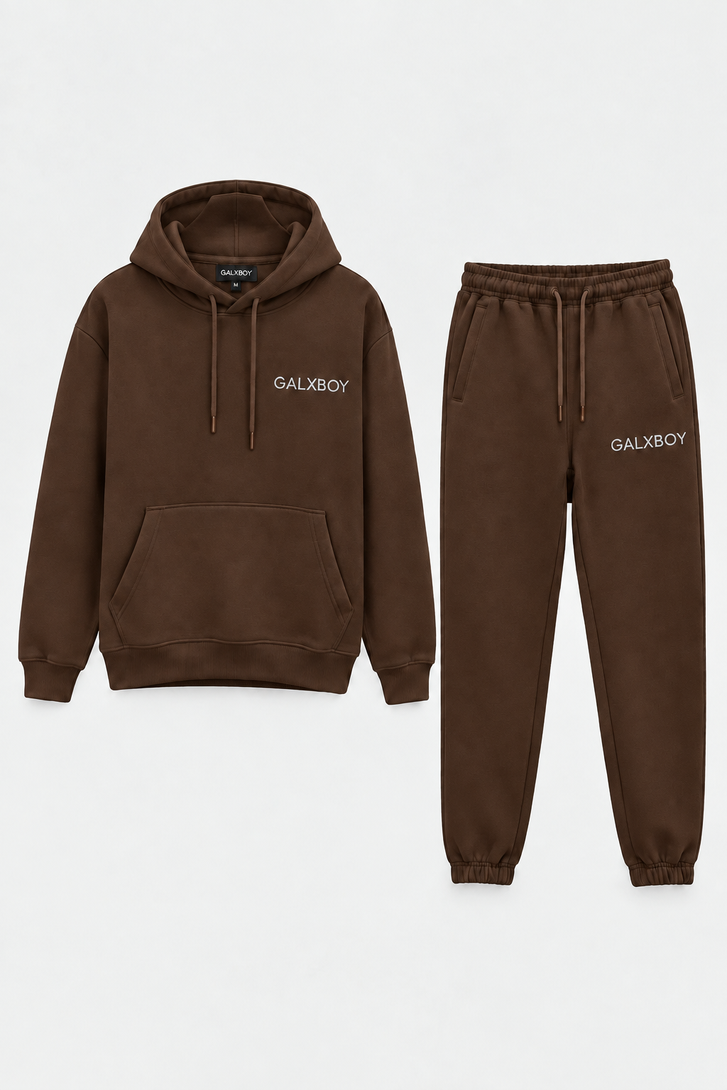 Galxboy hoodie and jogger tracksuit set in Bubblegum Pink, oversized fleece