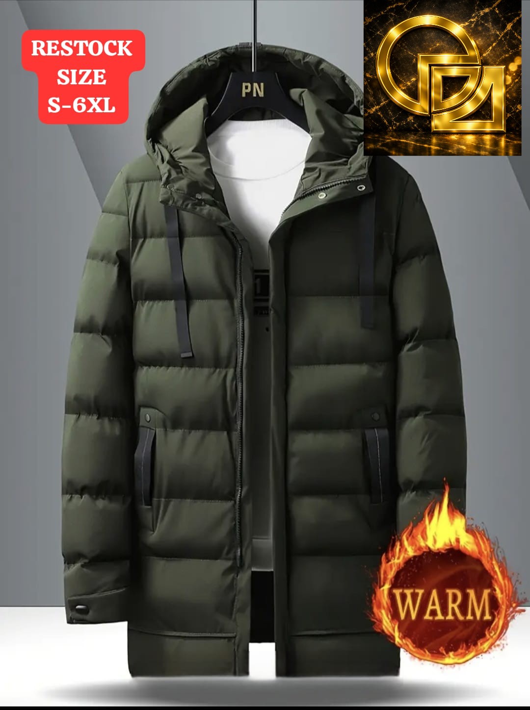 Men's Arctic Warm Hooded Puffer Jacket