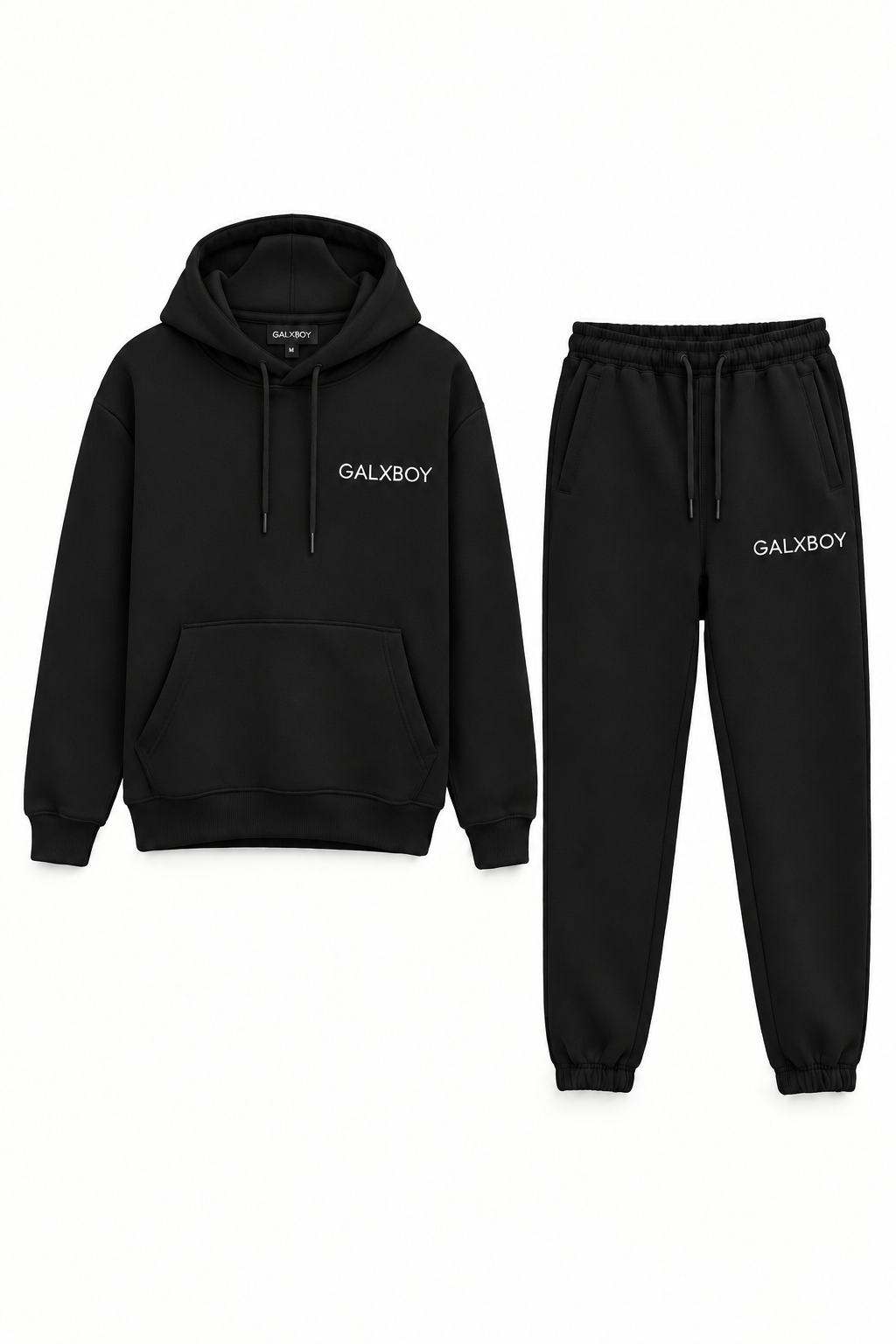 Galxboy hoodie and jogger tracksuit set in Chocolate Brown, relaxed fleece