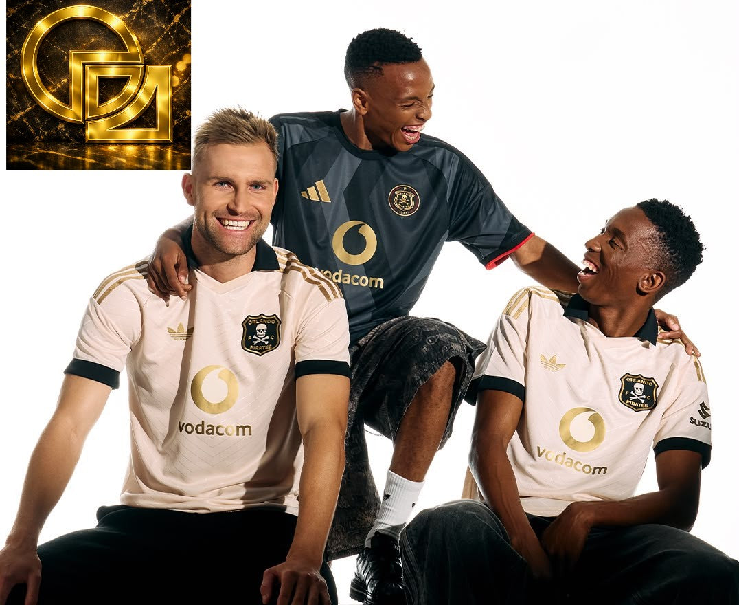Men's Cream and Black Ombre Football Jersey